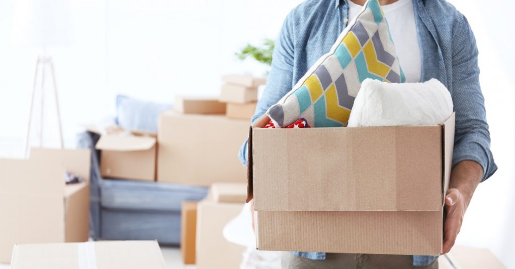 Declutter before moving
