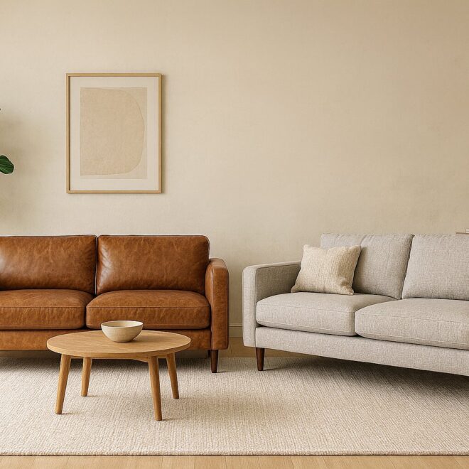 Leather Or Fabric Sofa? Find The Perfect One For Living Room!