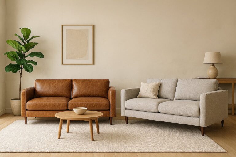 Leather Or Fabric Sofa? Find The Perfect One For Living Room!
