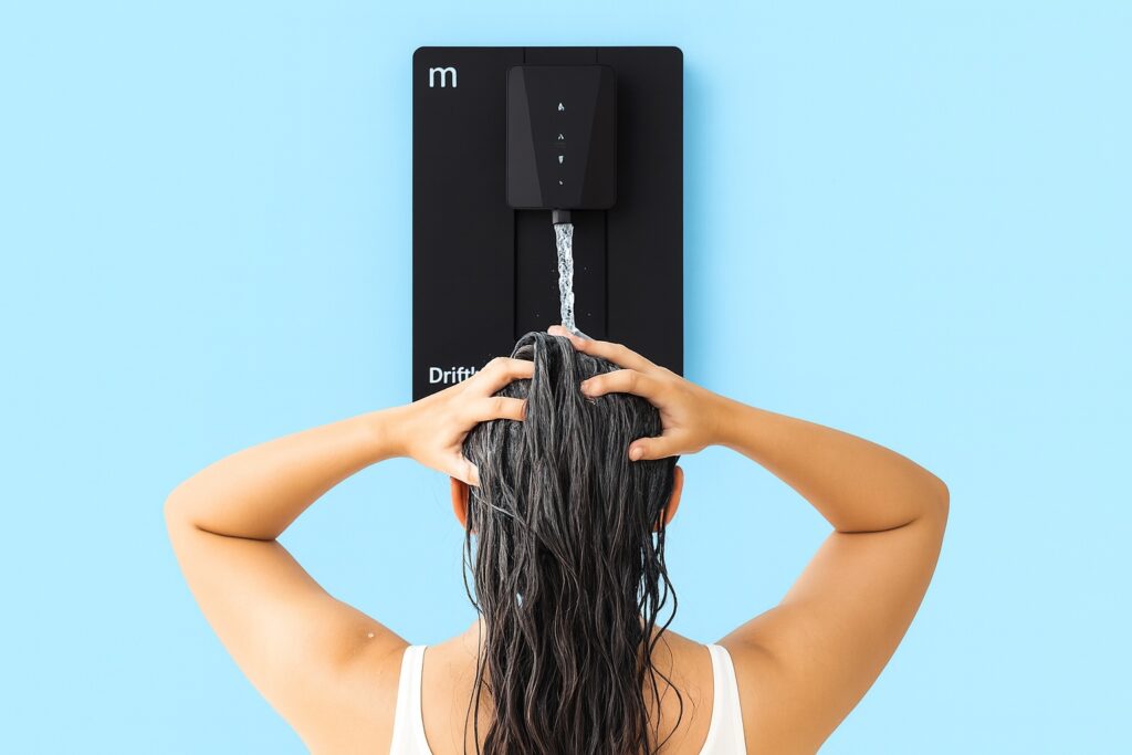 hair wash with RO water