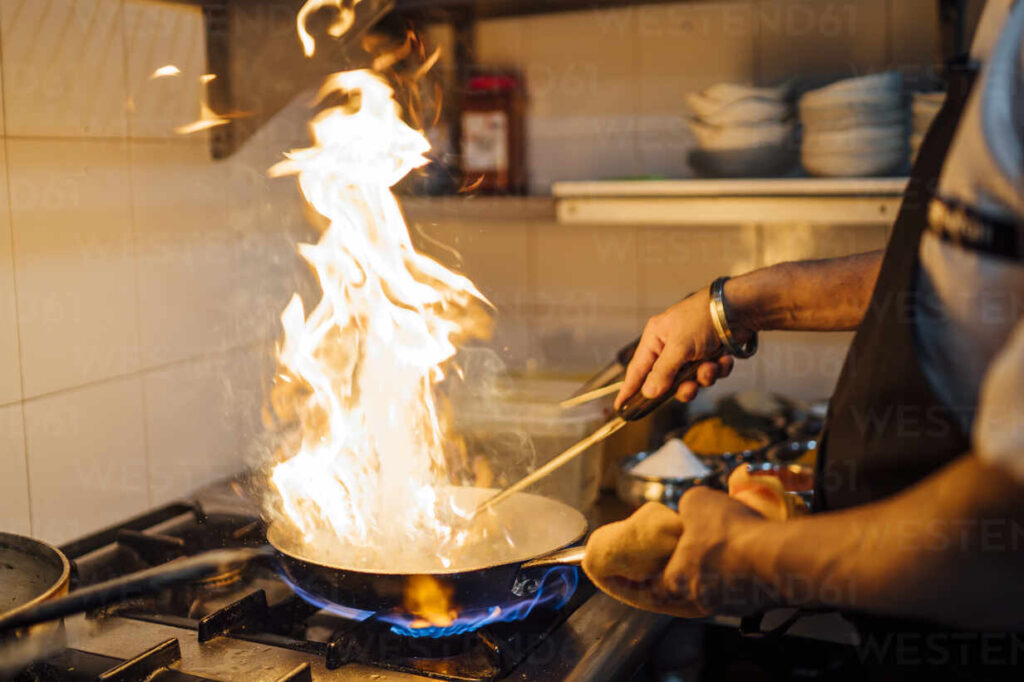 commercial lpg gas cooking